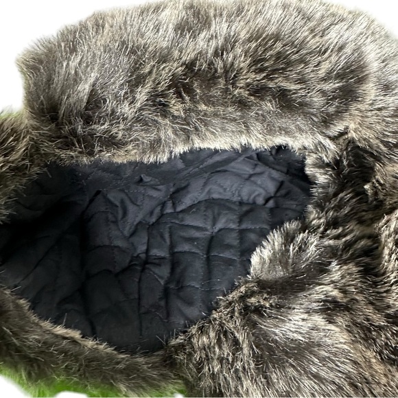 Sonoma Buffalo Plaid Trapper Hat Red Black Faux Fur Ear Flaps OS - Picture 6 of 7